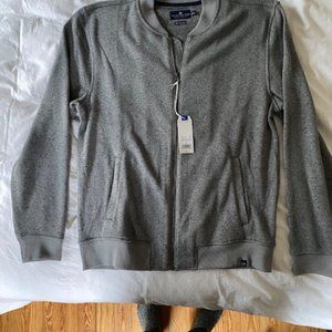 Men's Heathered Gray Zip Up Sweater